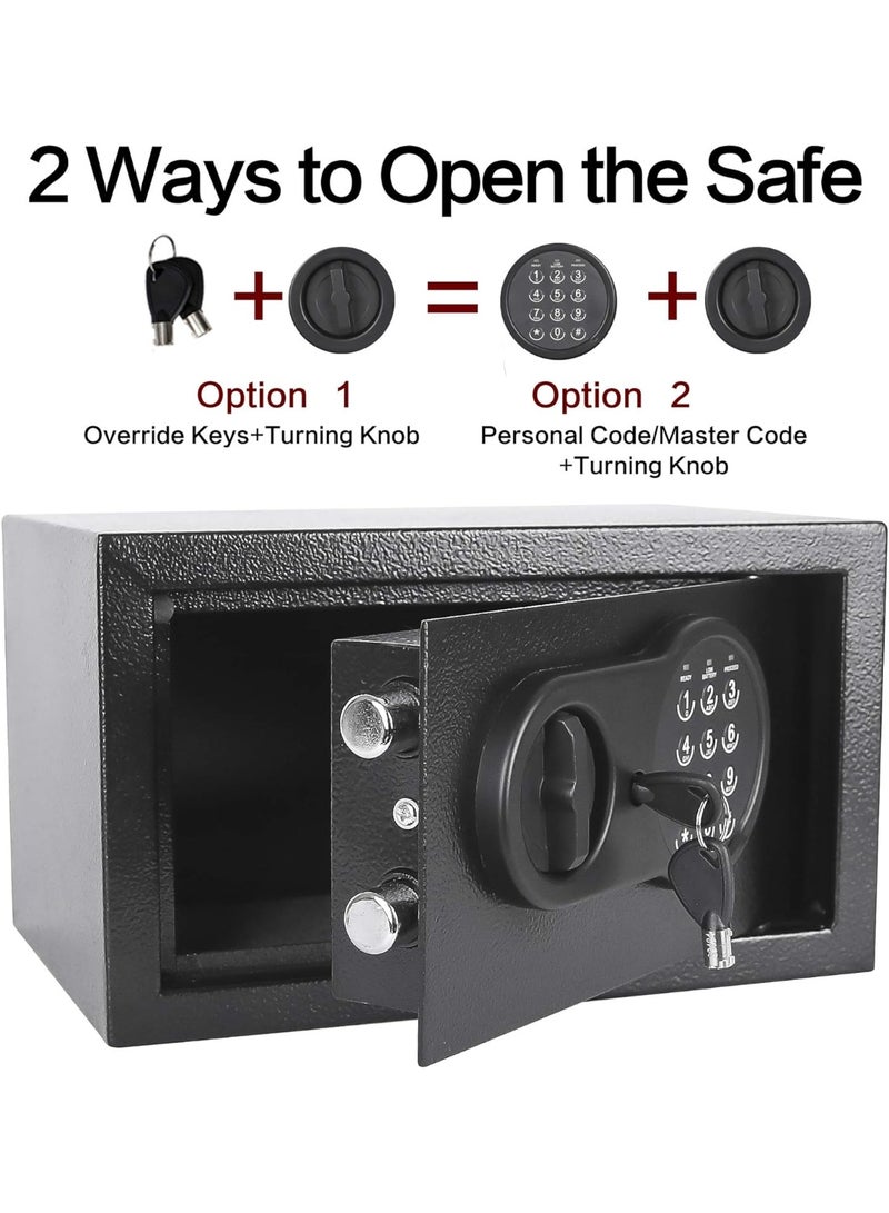 AoMige Safe Box, Size 31x20x18cm With Induction LED Light, Electronic Digital Security Safe with Steel Construction for Homes, Hotels, Offices - Image 3